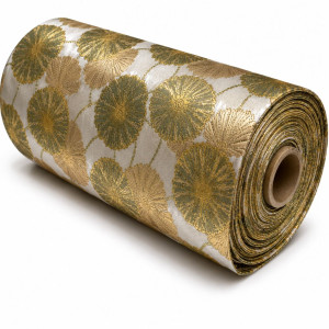 Golden Verdant Majesty Brocade Fabric