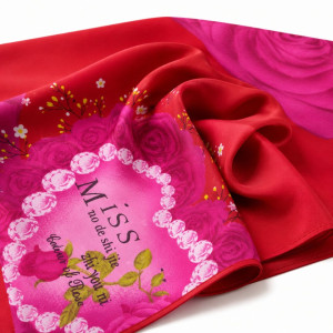 Crimson Rose Dream Bedsheet Fabric
