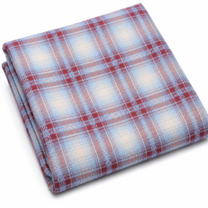 Premium Red & Sky Blue Plaid Suiting Fabric for Shirts