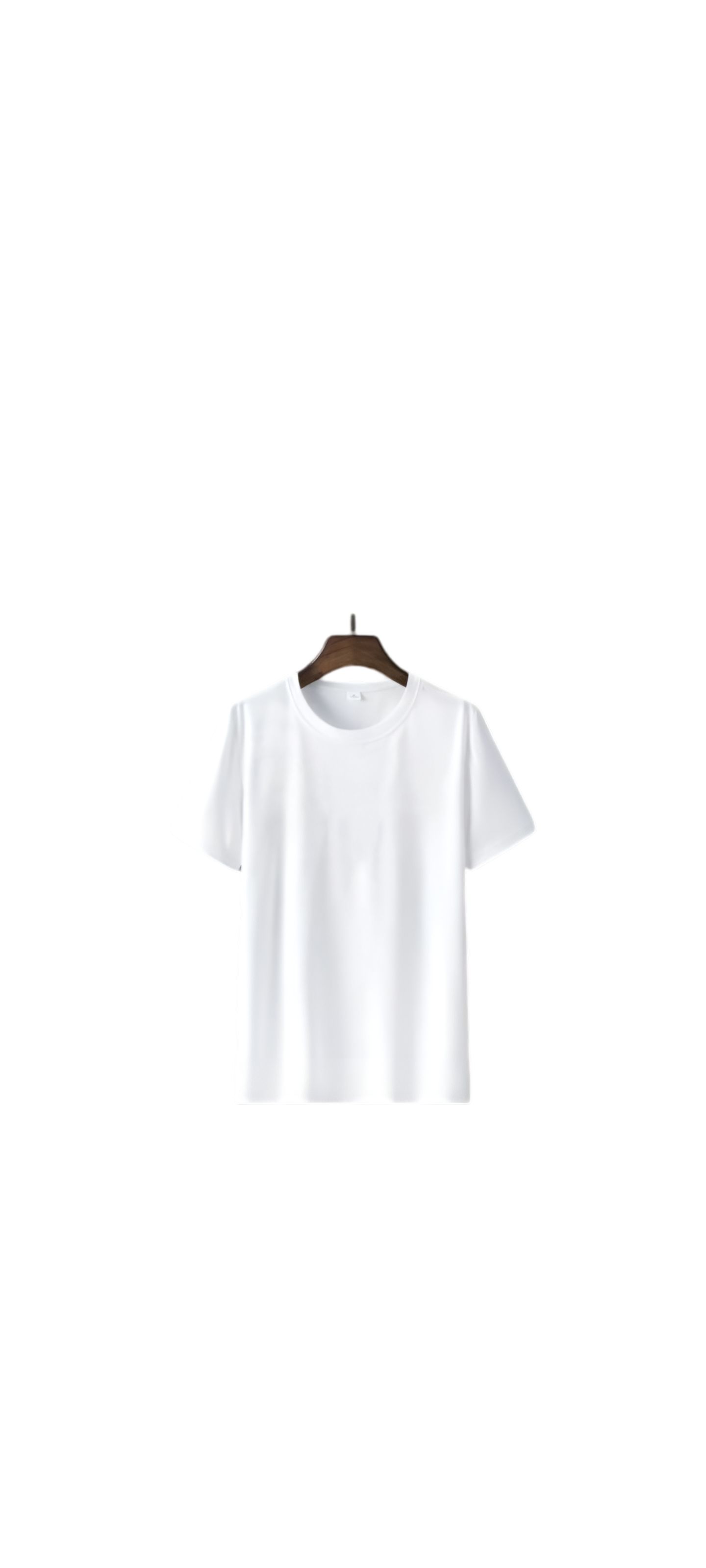 Plain Men Round Neck Polo White made in Aba.