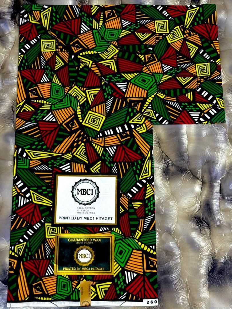 MICI African Wax Ankara Print Fabric - 12 Yards