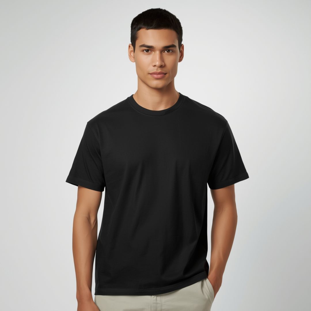 High Quality Black Cotton Men’s Shirt