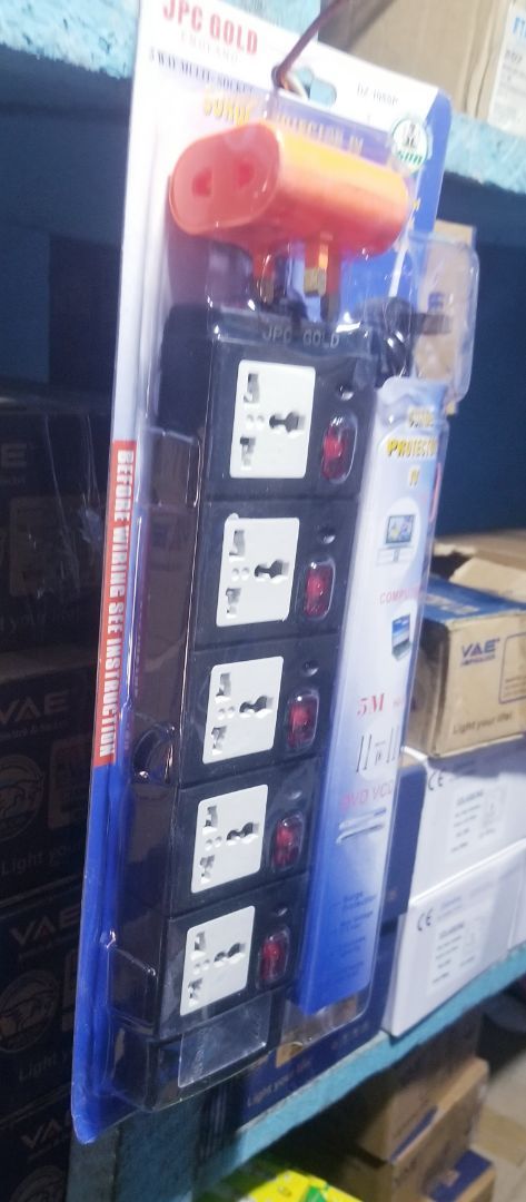 Surge Protector IV with 5 Universal Sockets