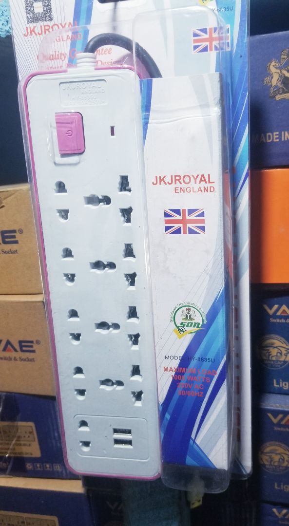 Jk royal England multi socket extension board