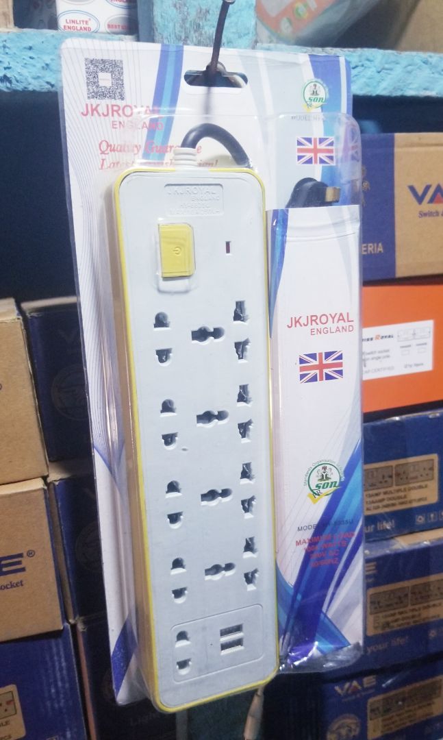 Jk royal England multi socket extension board