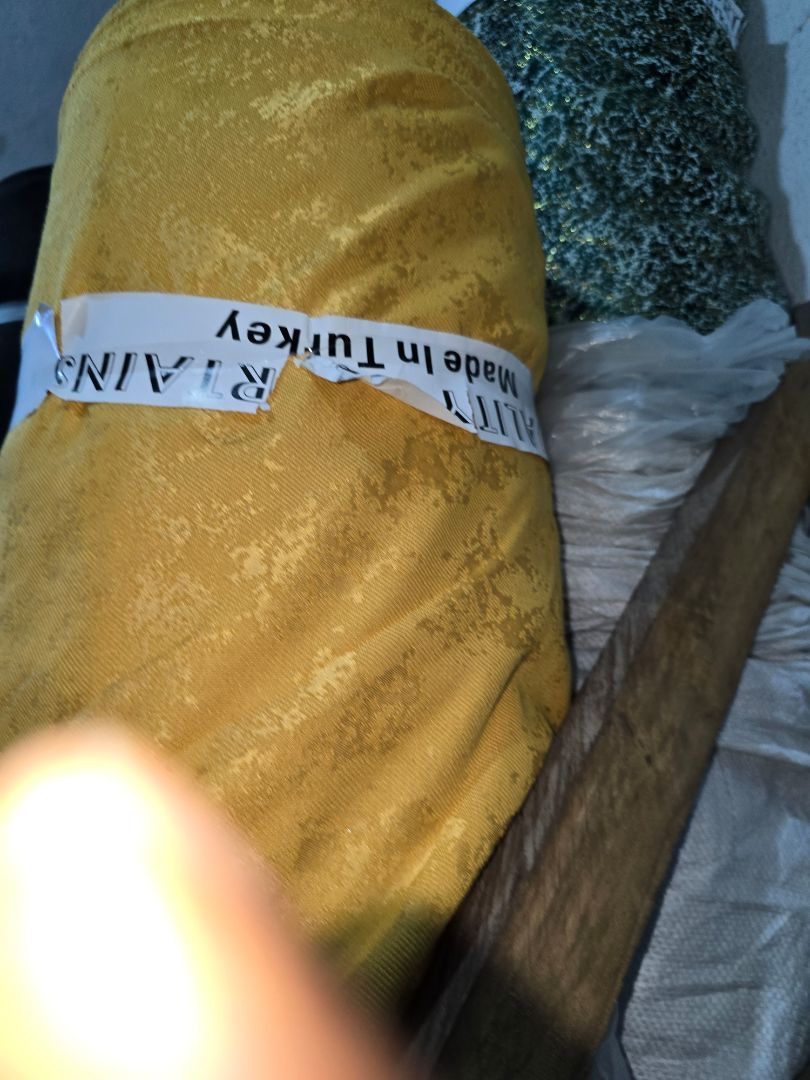 High Quality Gold Colored Turkish Curtains