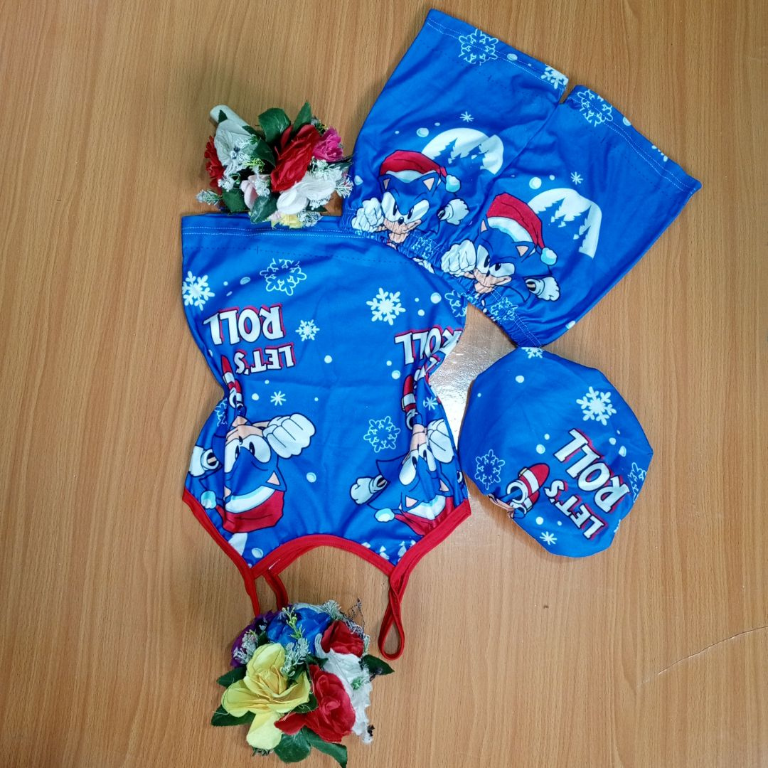 Sonic the Hedgehog Holiday Lounge wear 4 Piece set