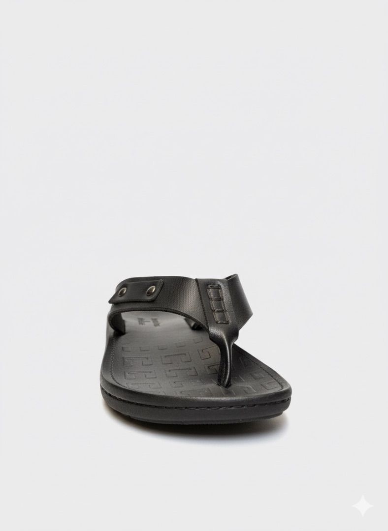 Simple flat slide men slippers