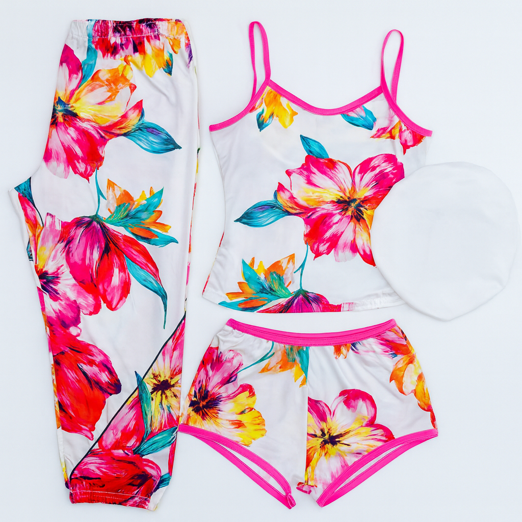 Quality 3 Piece ladies night wear and Satin Sleep Bonnet