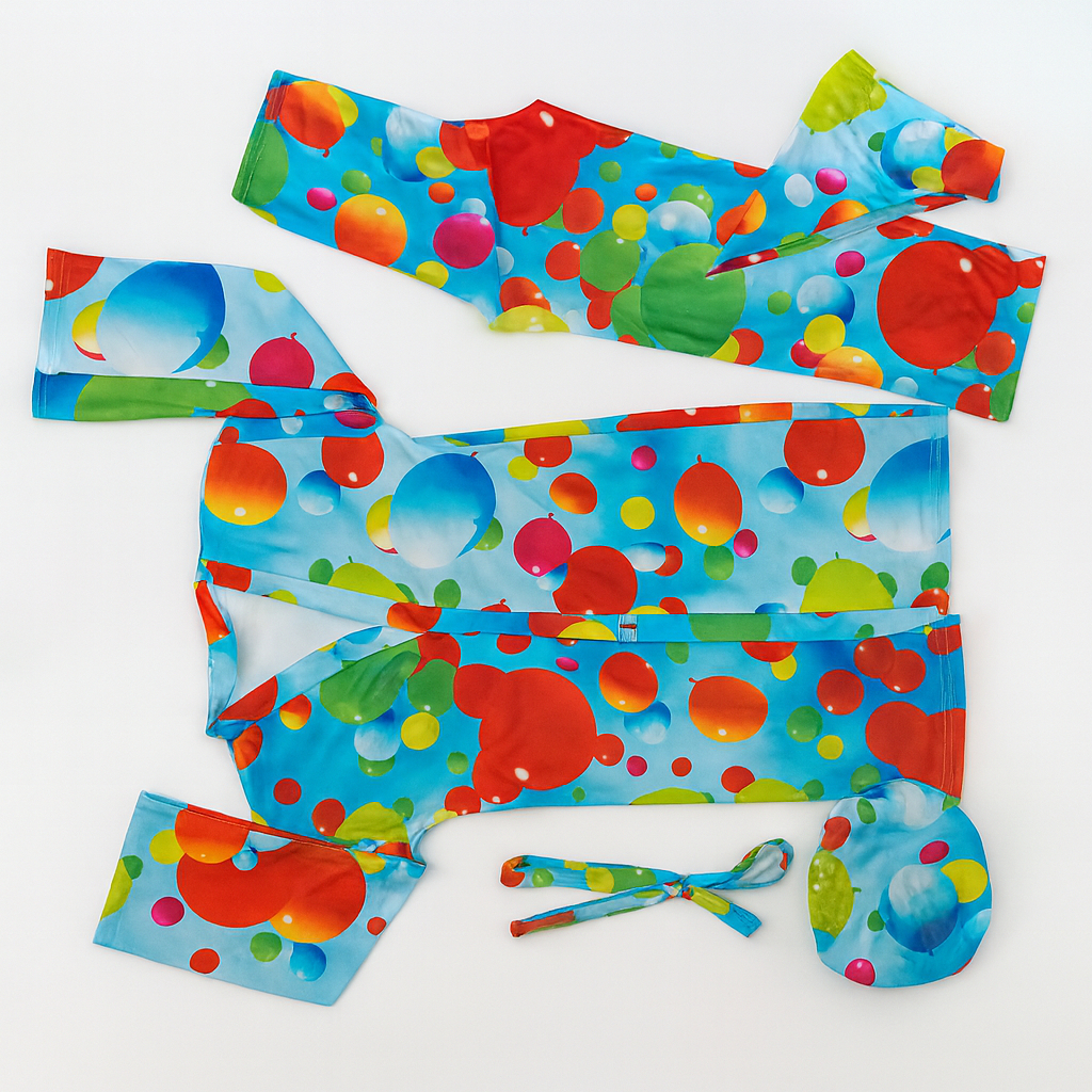 Colorful Balloon Print Clothing Set