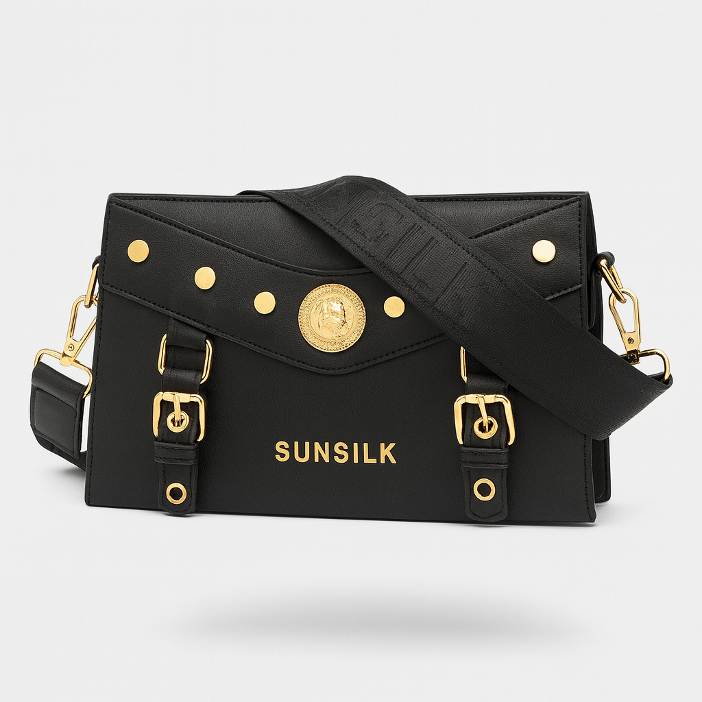 Black Sunsilk Crossbody Bag