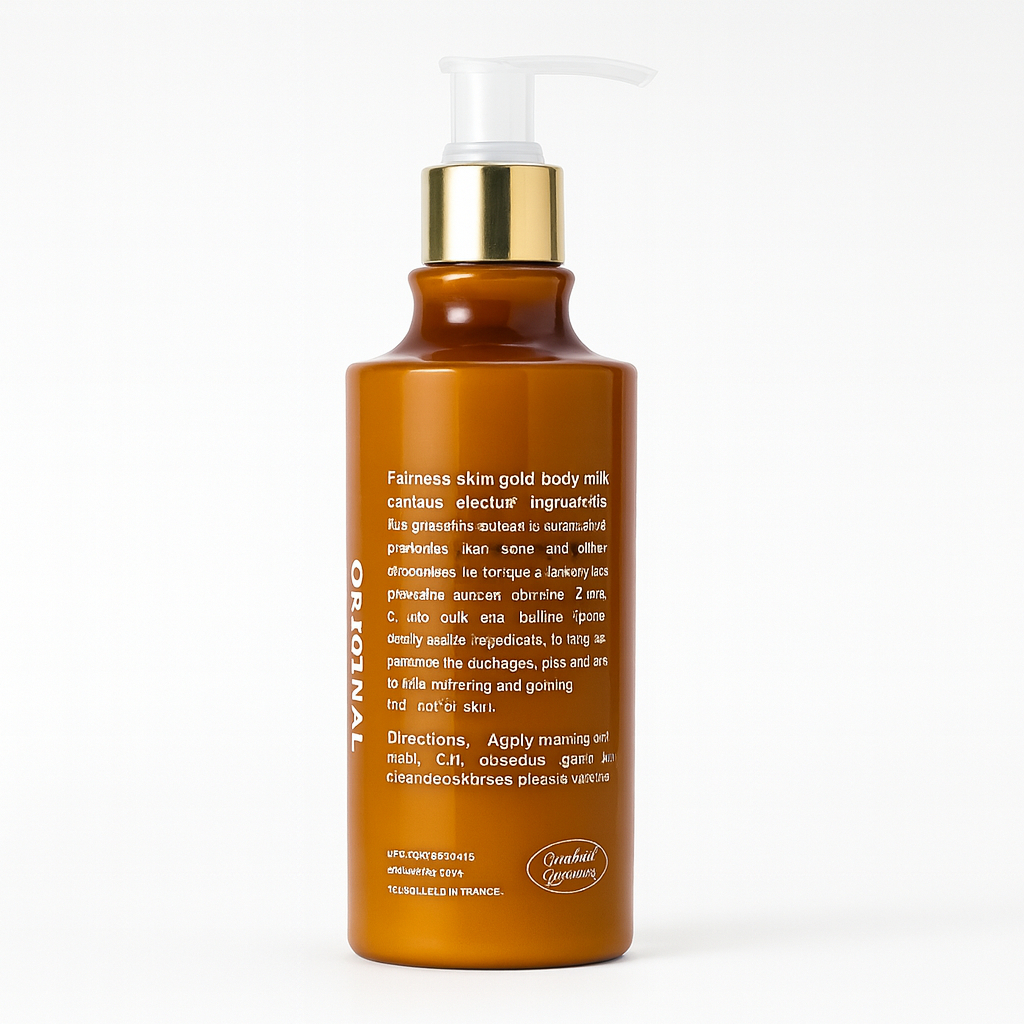 Fairness skin gold lightning body milk