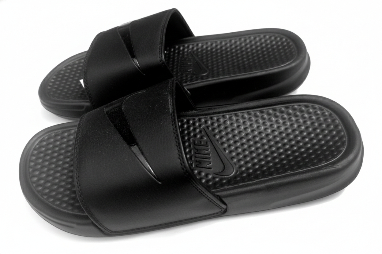 Black Slide Sandals for Casual Wear