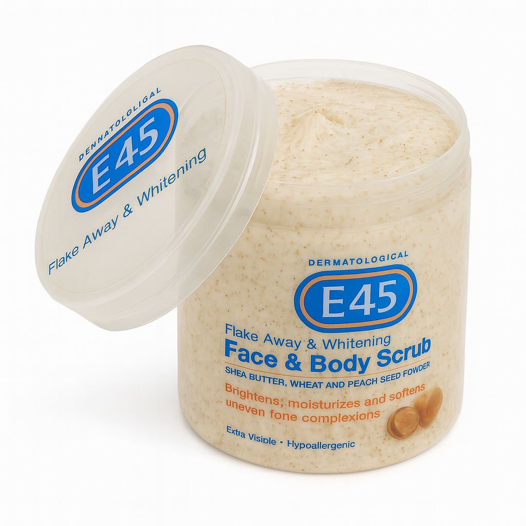 E45 face and body scrub