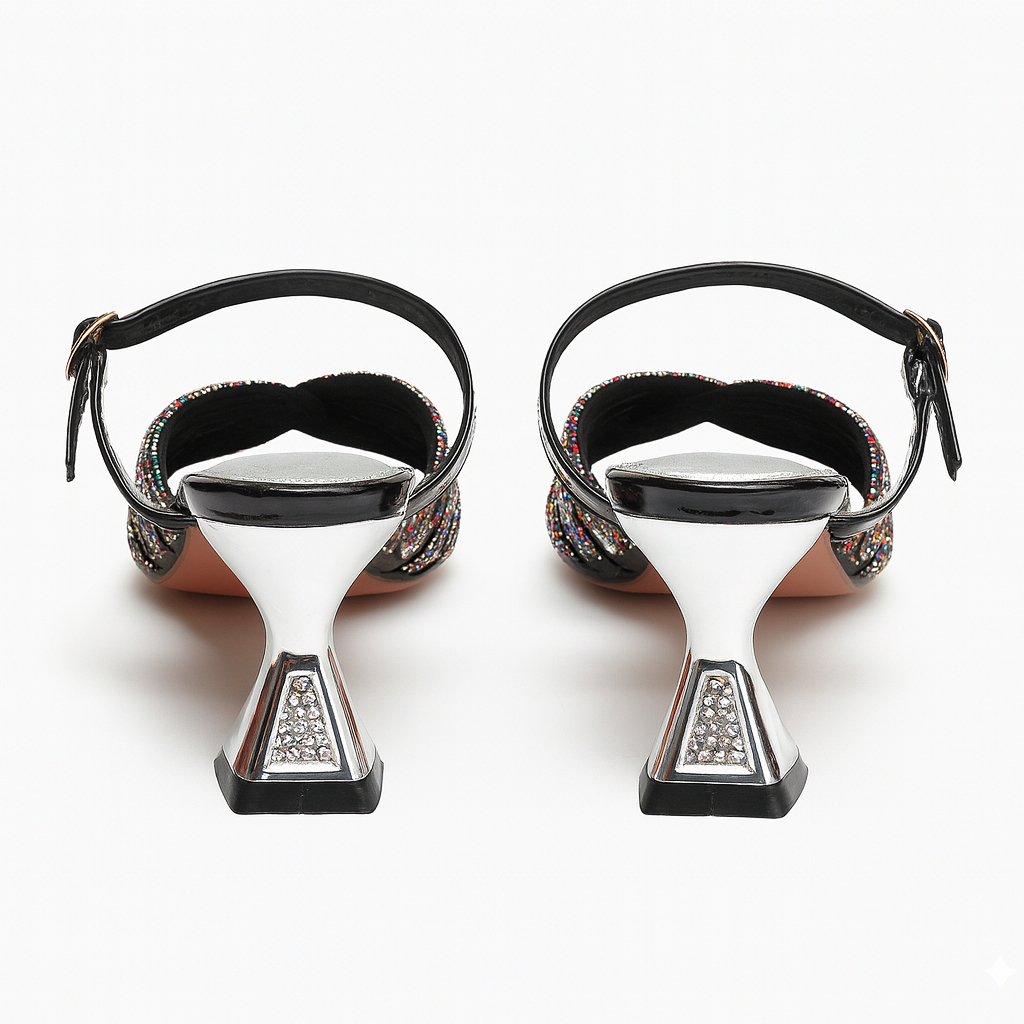 Elegant Women Sandals with Rhinestone Adornments