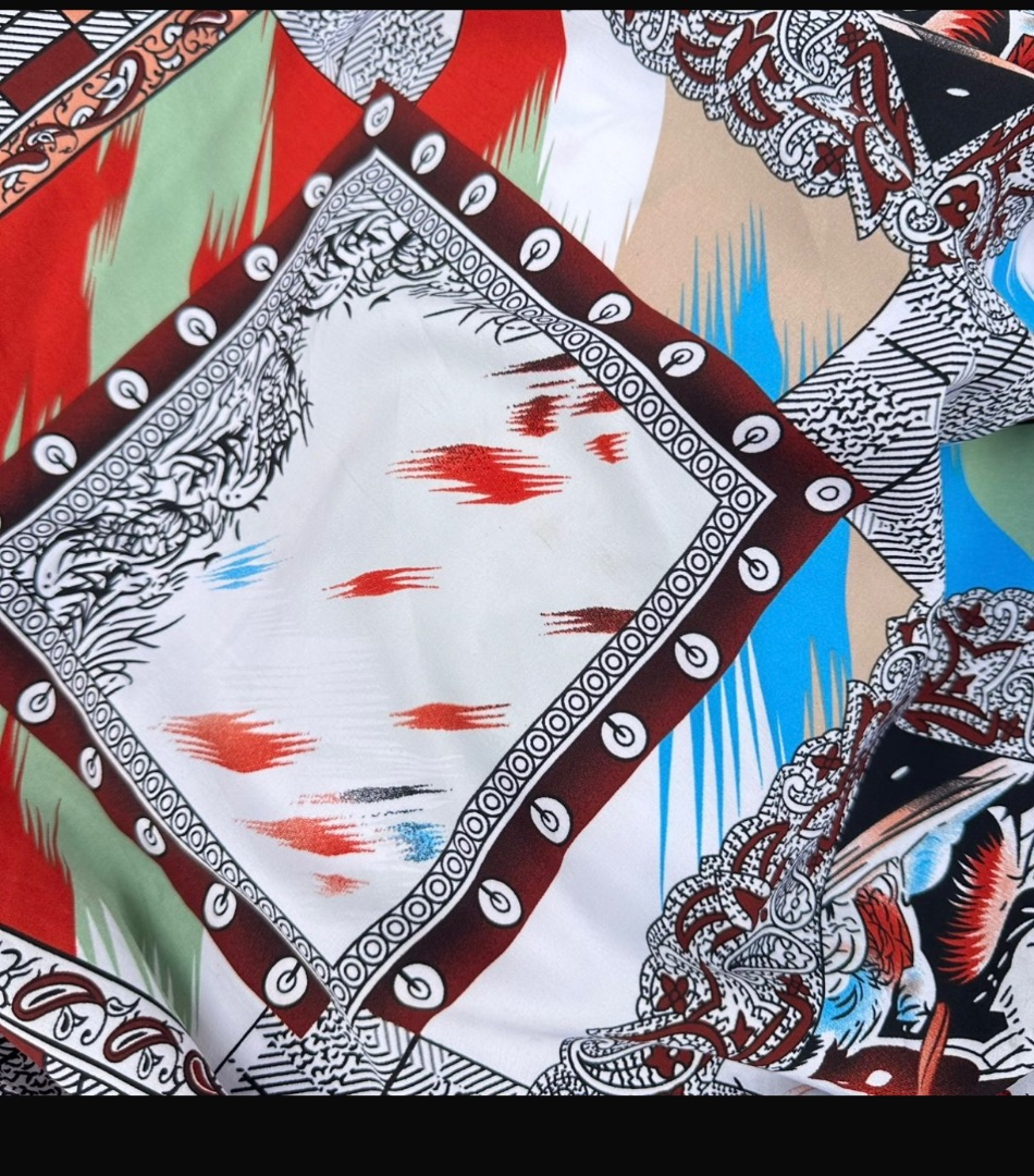 Modern Geometric Hexagonal vintage Lattice Fabric