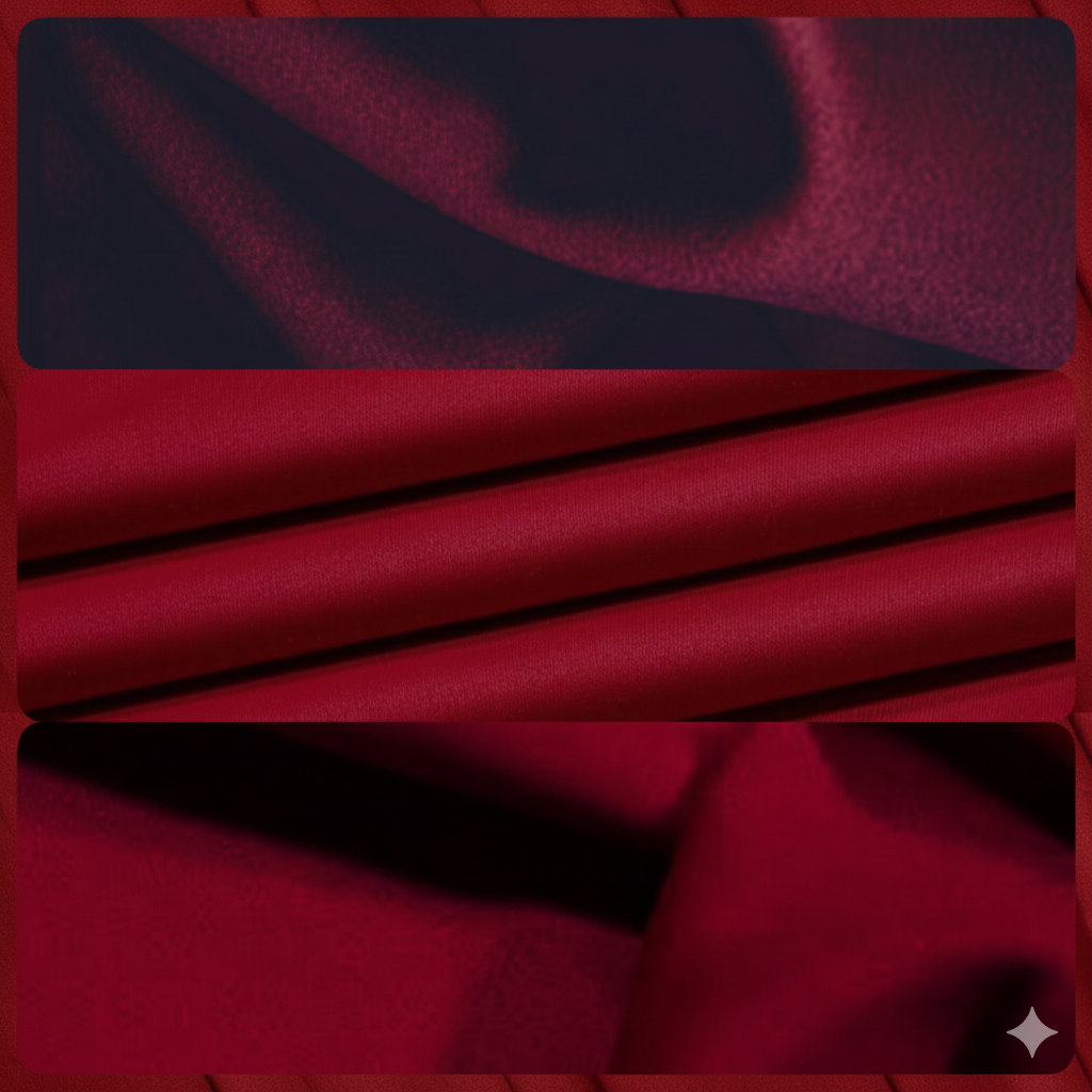 Wine Color Italian High Quality Virgin Wool 250S