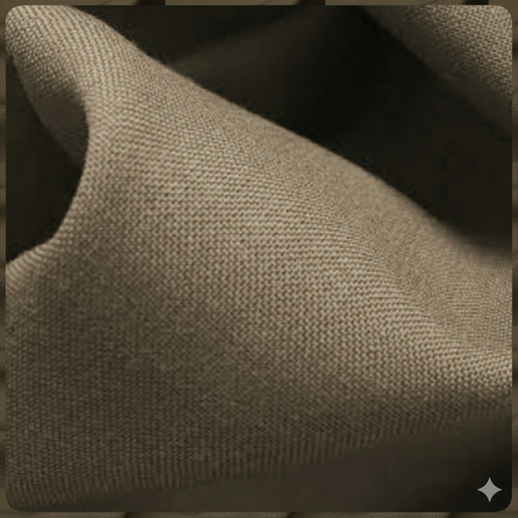 Dark Brown Italian High Quality Virgin Wool