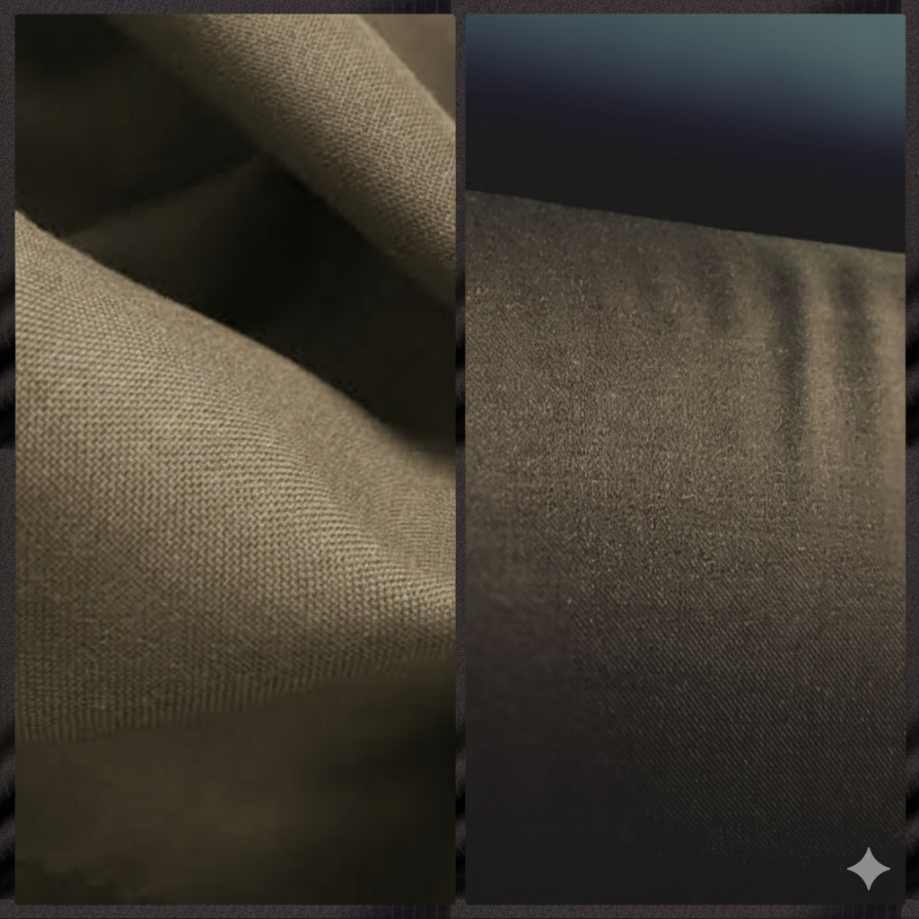 Dark Brown Italian High Quality Virgin Wool