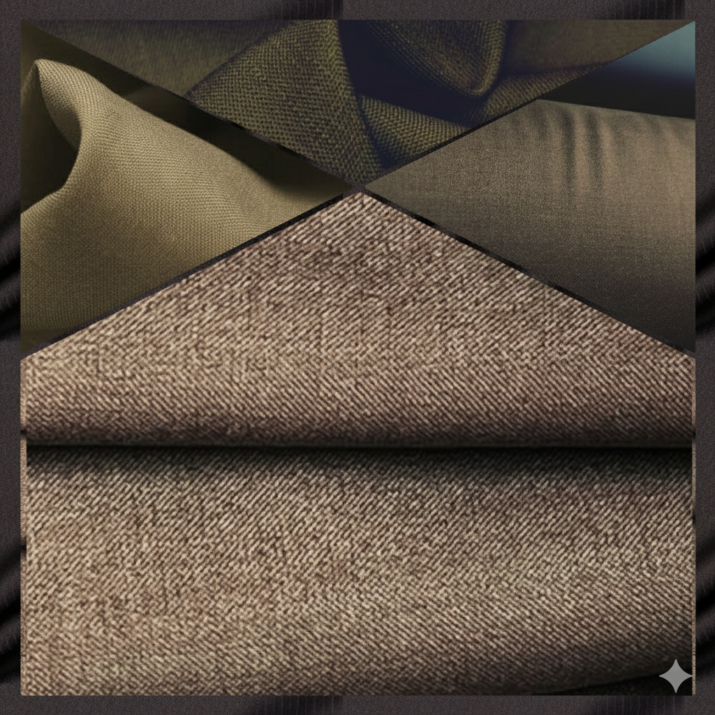 Dark Brown Italian High Quality Virgin Wool