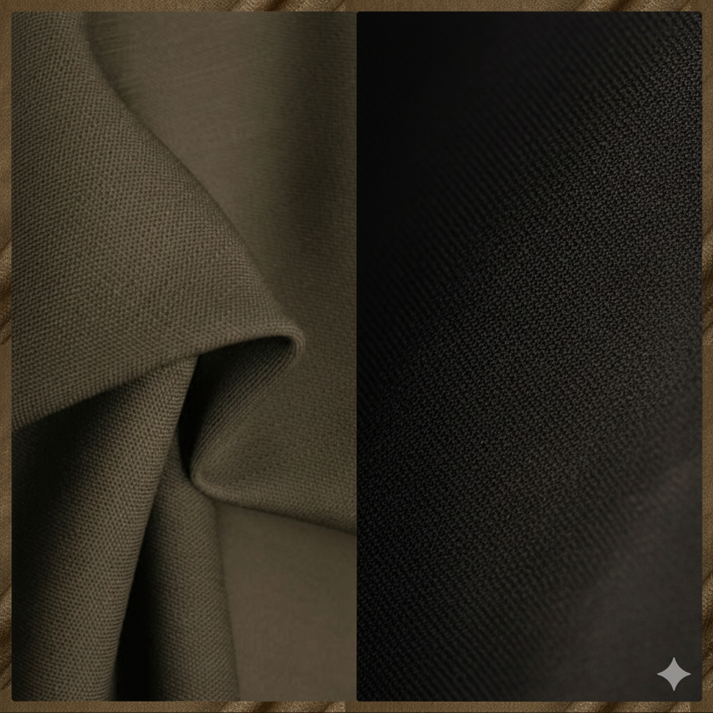 Coffee brown Italian High Quality Virgin Wool