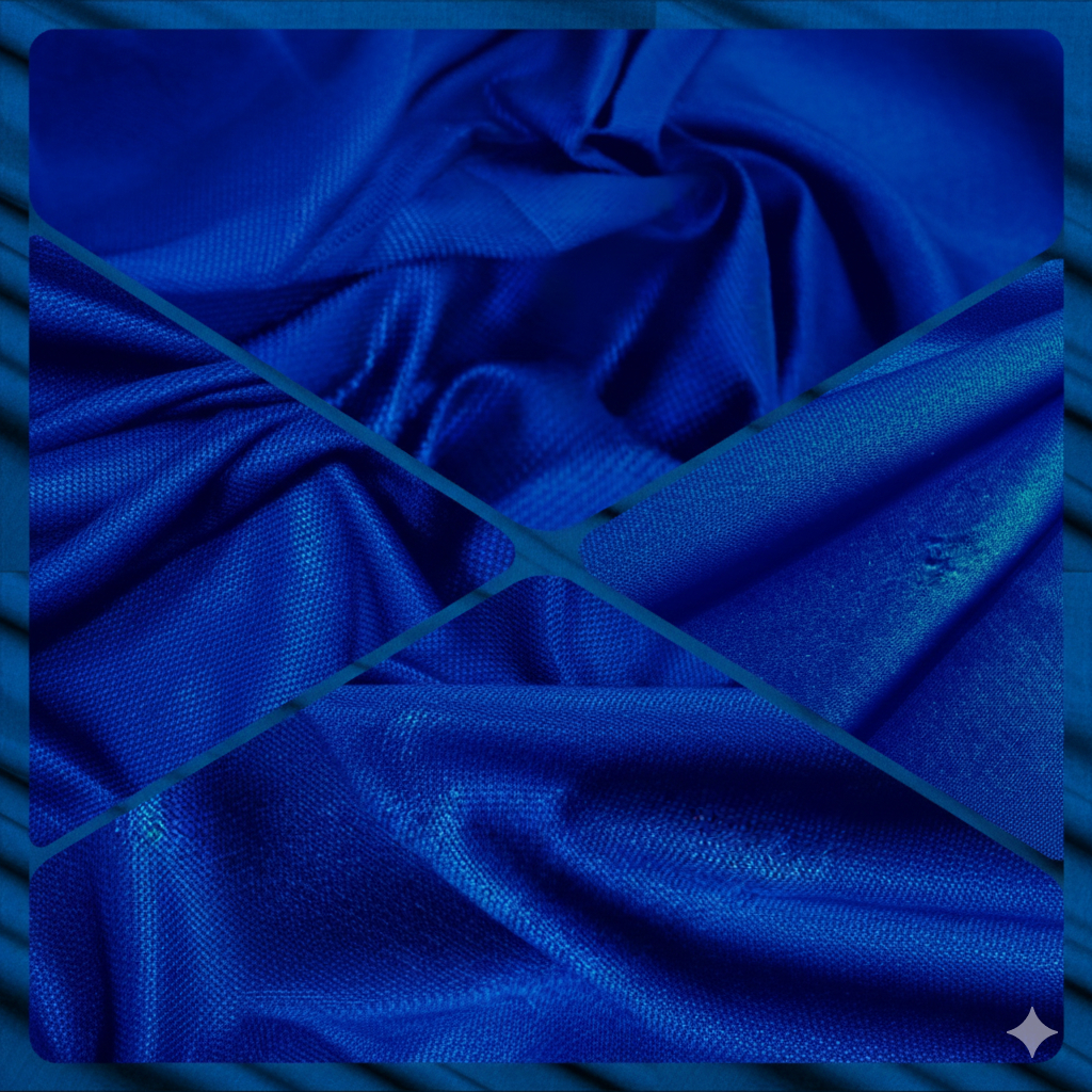 Blue Italian High Quality Virgin Wool 250S