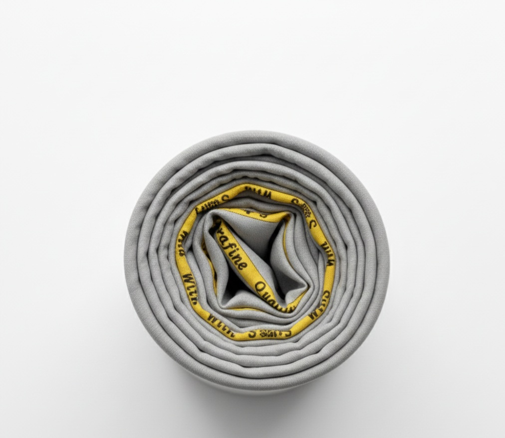 Extrafine Ash Italian Cashmere wool Super 180S Fabric