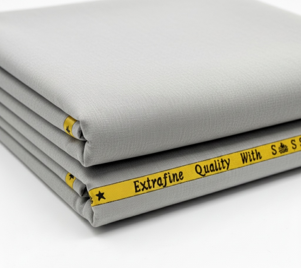 Extrafine Ash Italian Cashmere wool Super 180S Fabric