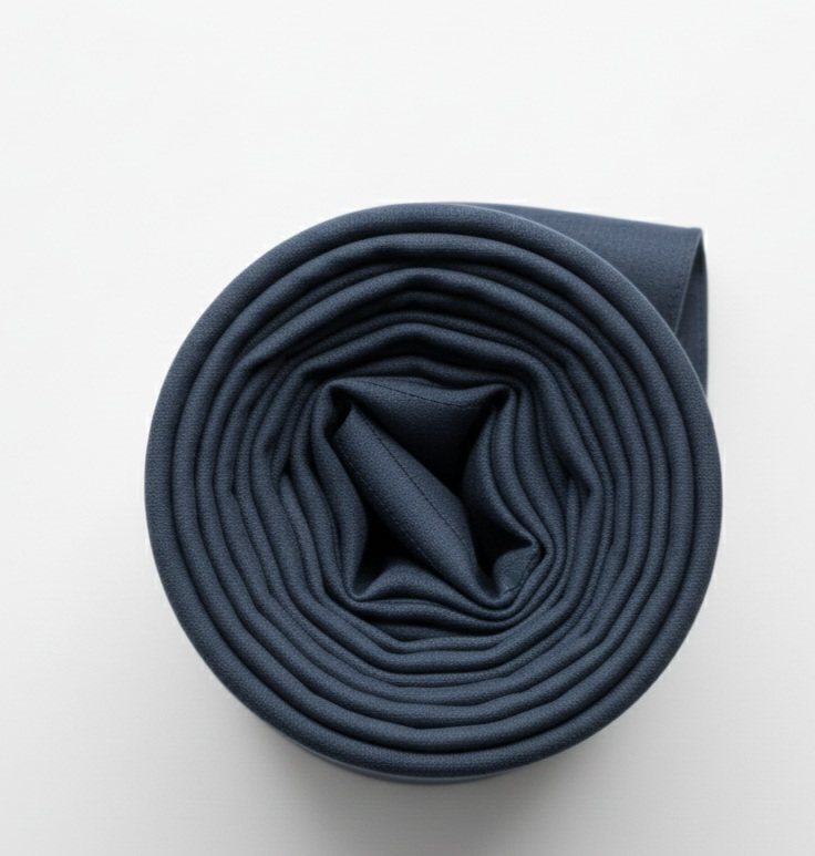 Navy Blue Extrafine Super Italian Wool Cashmere 180s Fabric