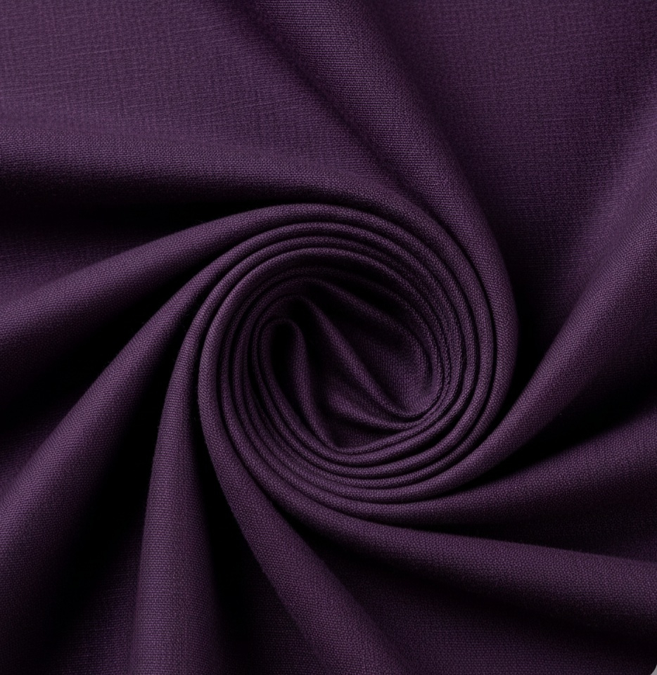 Purple Color Original Italian Wool Manteko Fabric