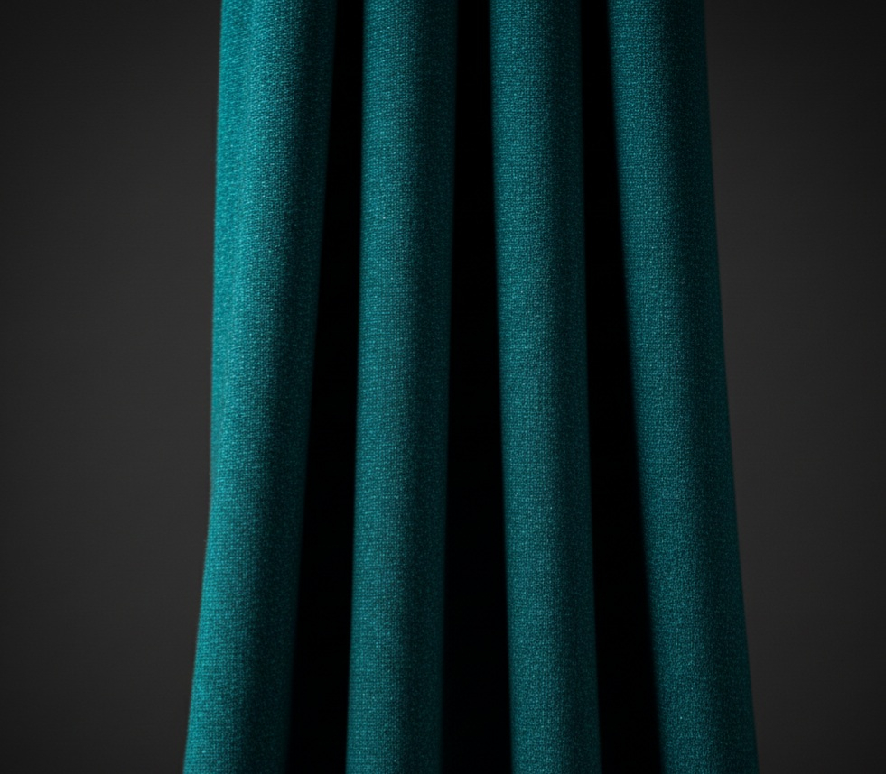 Original dark teal green High Quality Italian Manteko Wool