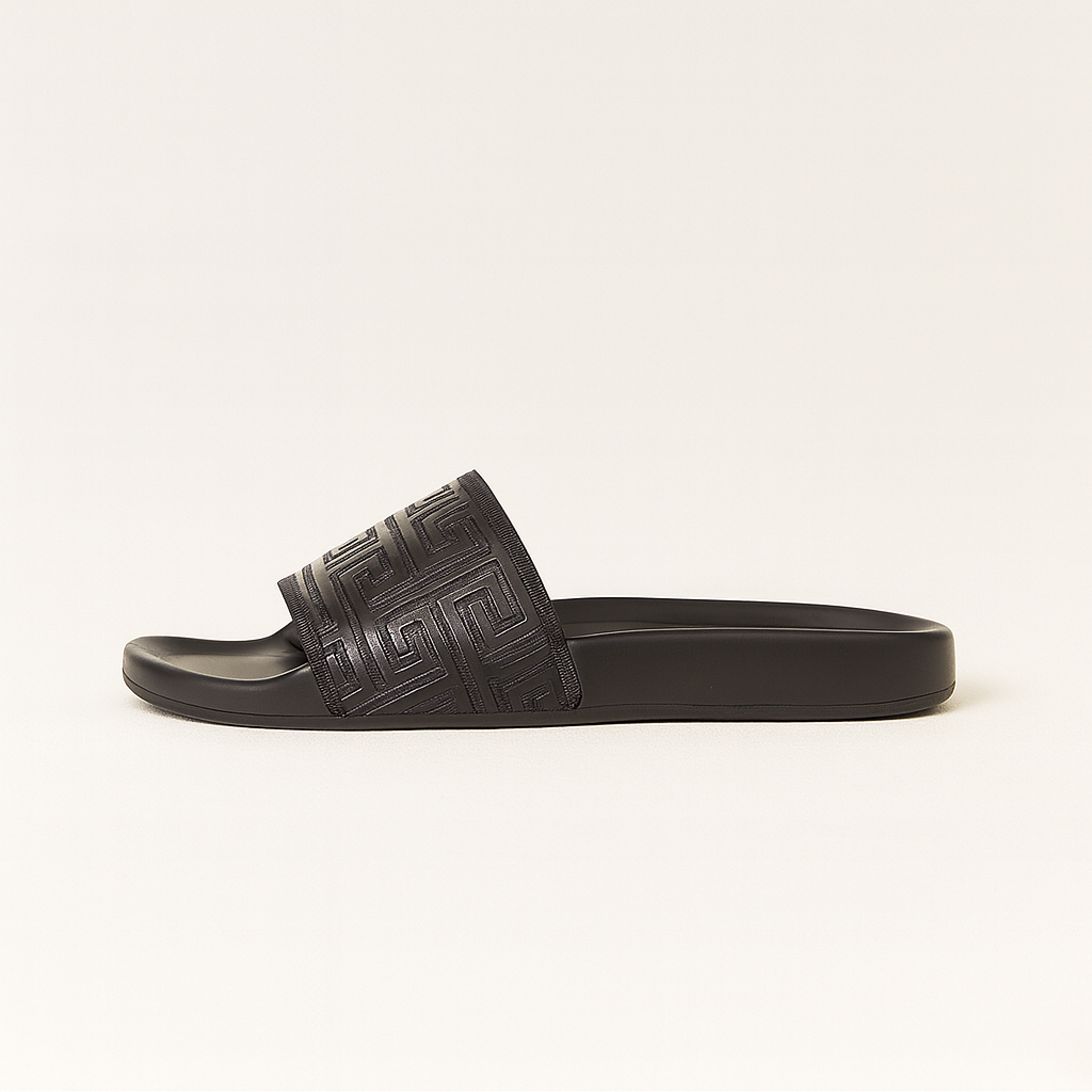 Premium Men Embossed Slide Sandals