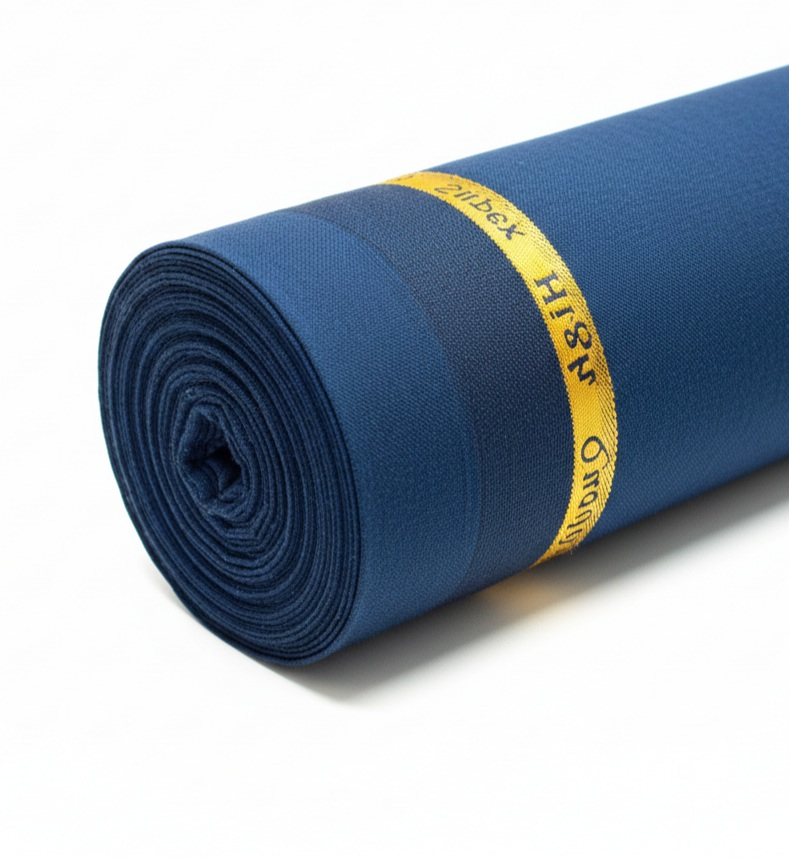 Navy Blue Original Quality Italian Manteko Fabric