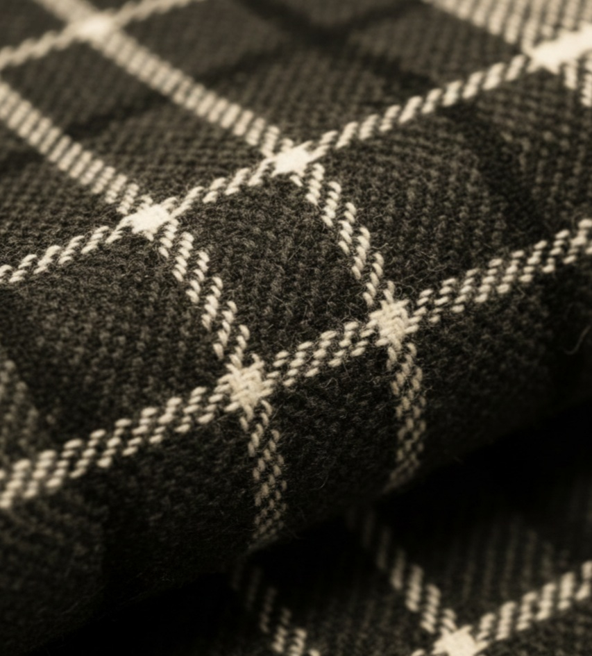 Chequered Original Quality Italian Extrafine Super 180S cashmere wool(Multi Colored)