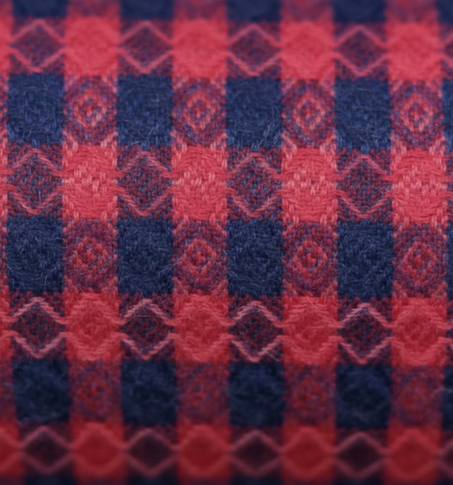 Chequered Original Quality Italian Extrafine Super 180S cashmere wool(Multi Colored)