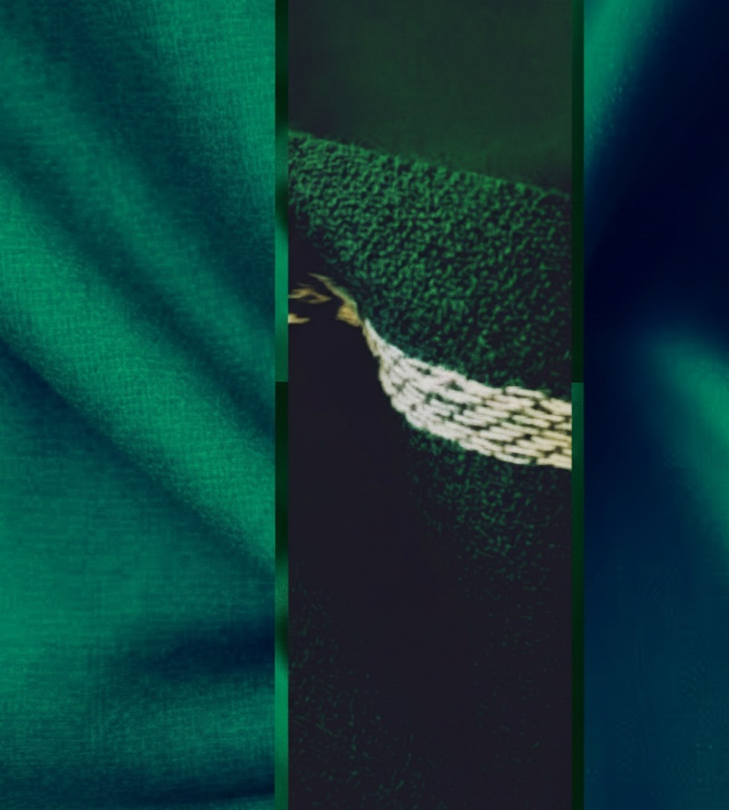 Green Original High Quality Italian Virgin Wool