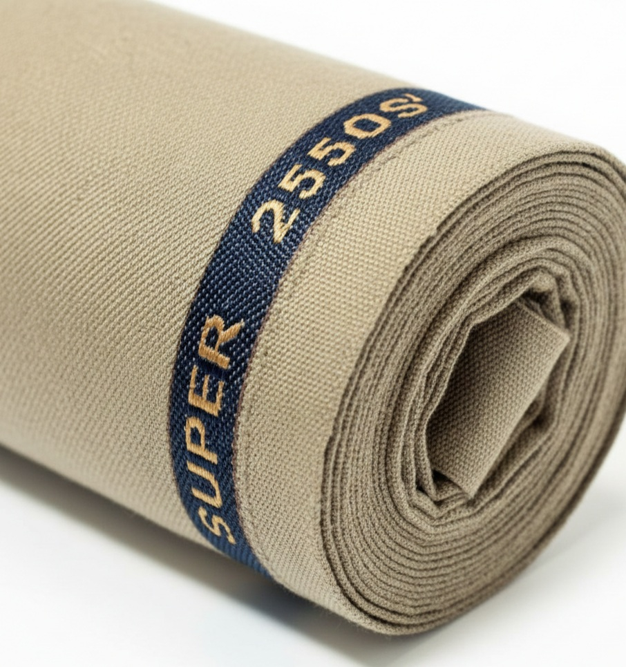 Light Brown Italian High Quality Virgin Wool