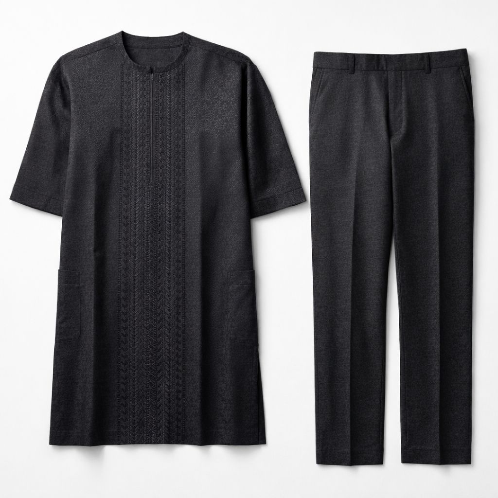 Quality Men Black Senator Two Piece Set