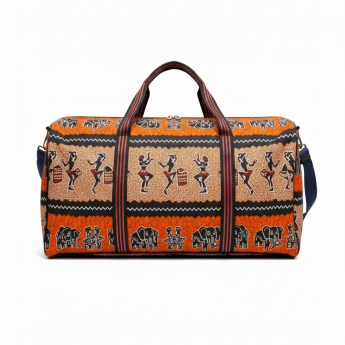 Colorful Patterned Tote Bag with Adjustable Strap