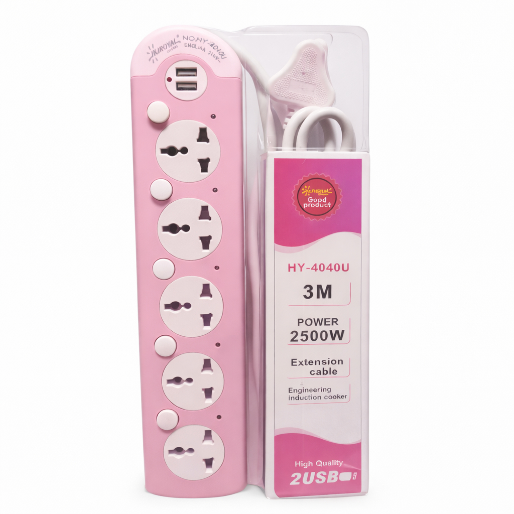 Multi Socket Power Extension Strip With Surge Protection