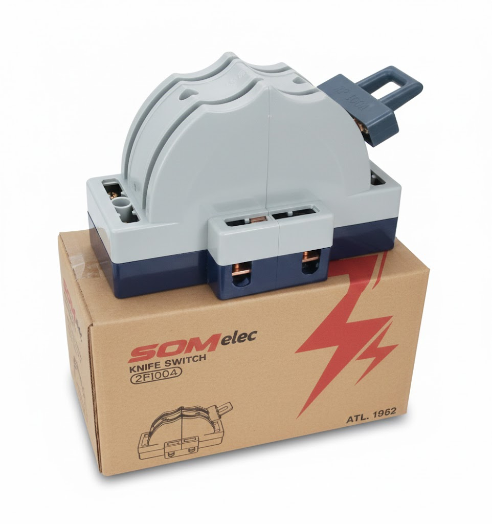 Electrical Knife Switch and Circuit Breaker 200A