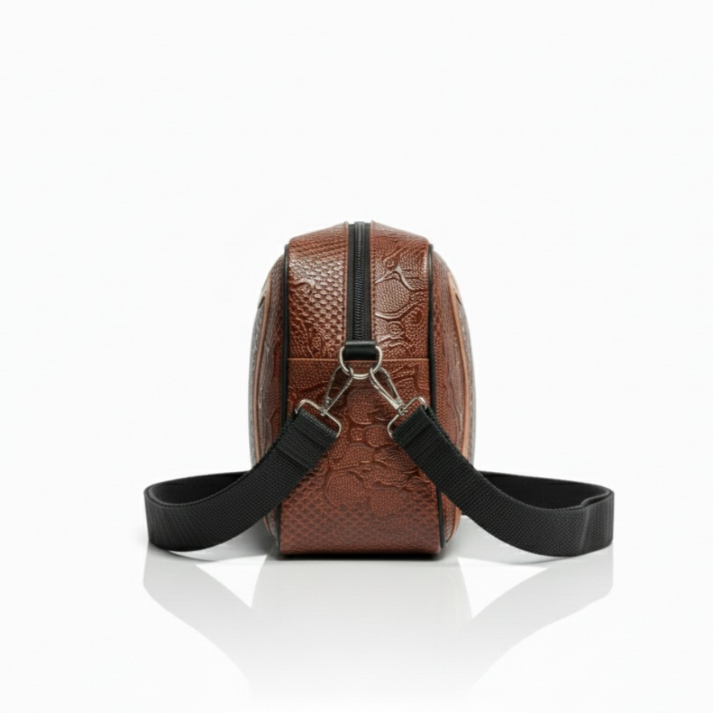 Compact Faux Leather Shoulder Bag