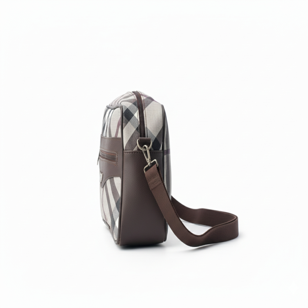 Stylish Plaid Crossbody Shoulder Bag