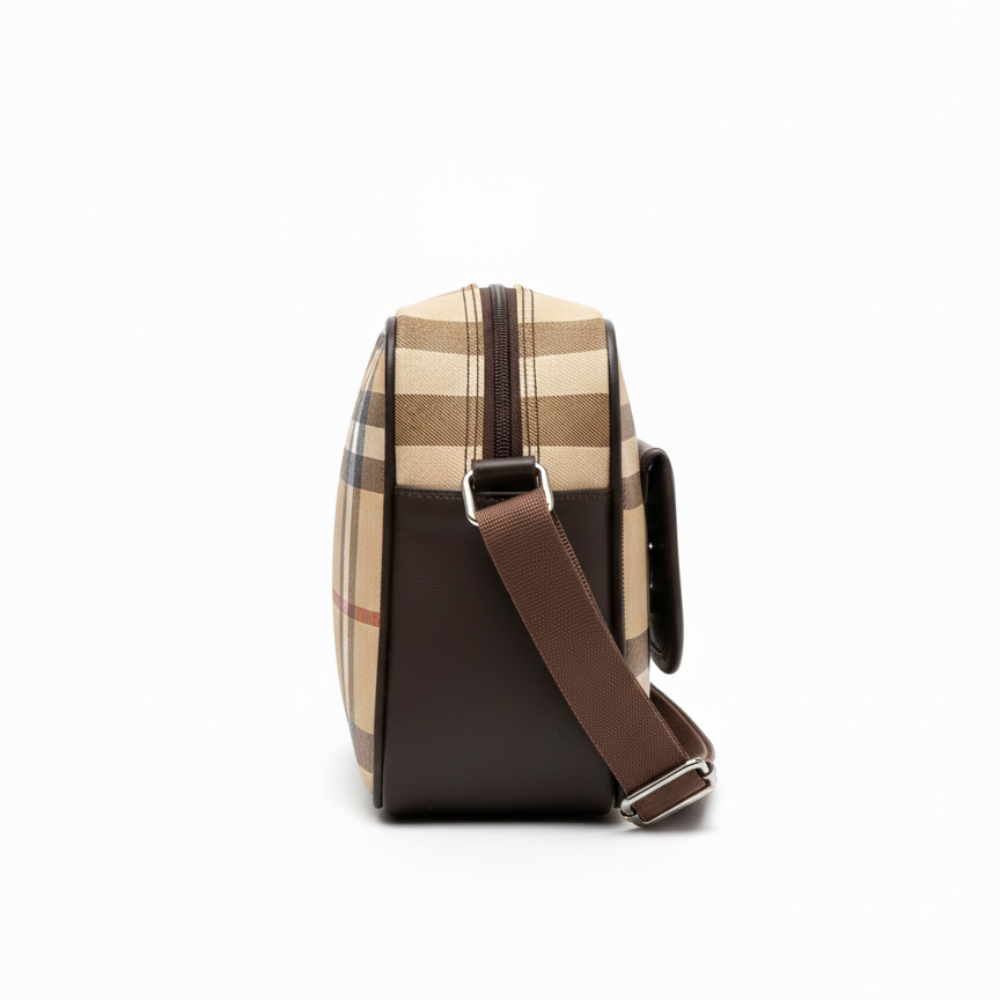 Stylish Crossbody and Shoulder Bag with Plaid Design