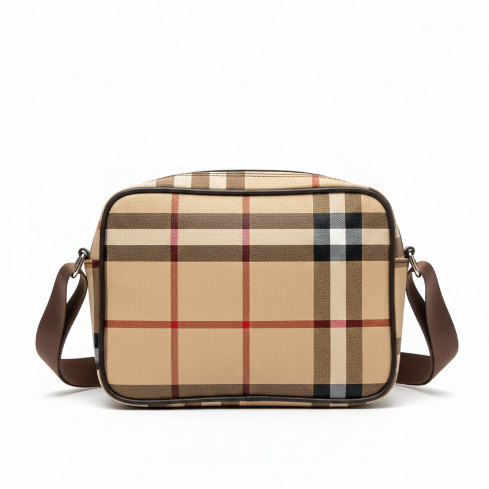Stylish Crossbody and Shoulder Bag with Plaid Design