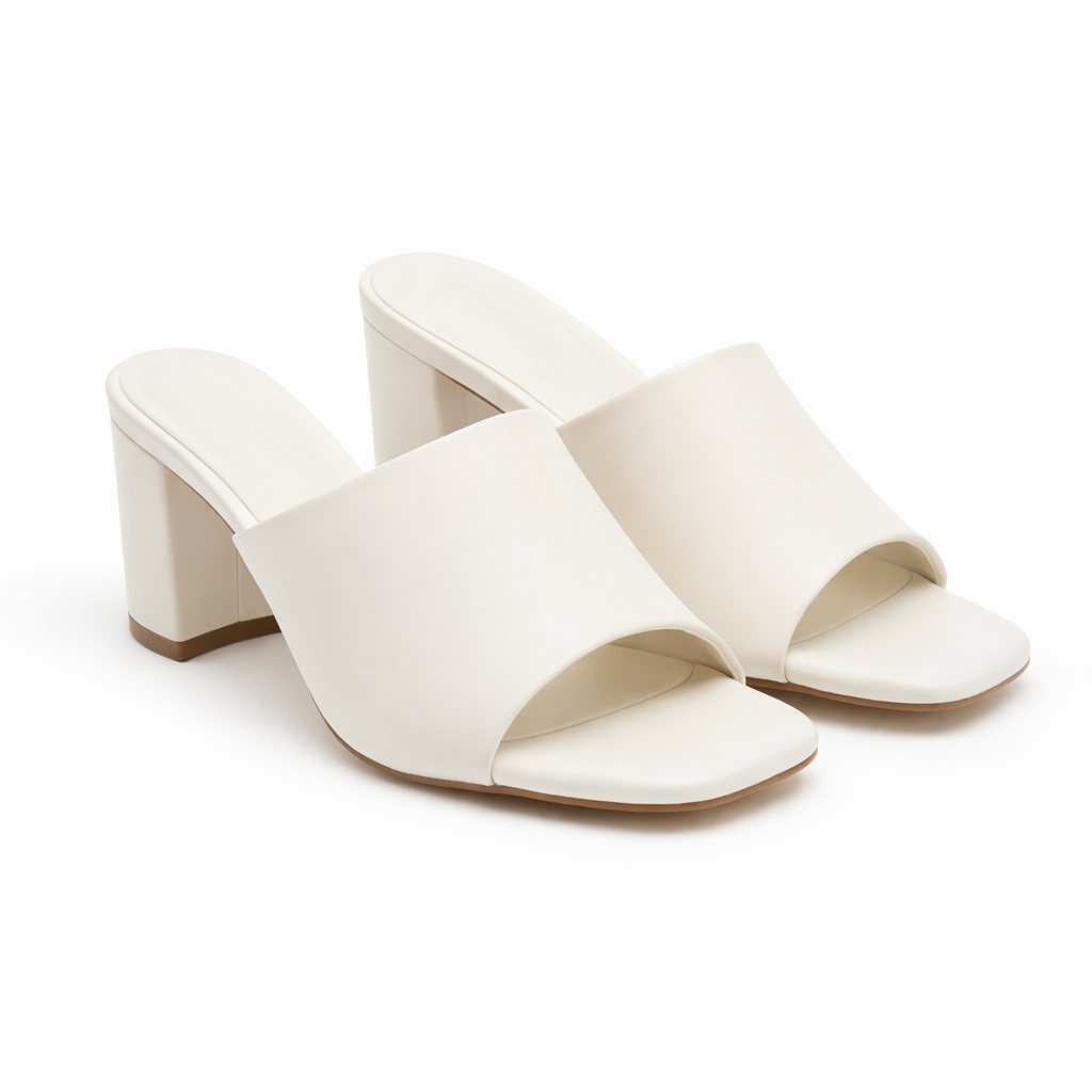 Minimalist Open Toe Mule Sandals for Women