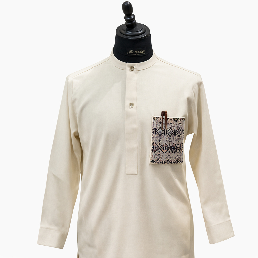 Luxury cream two piece traditional set