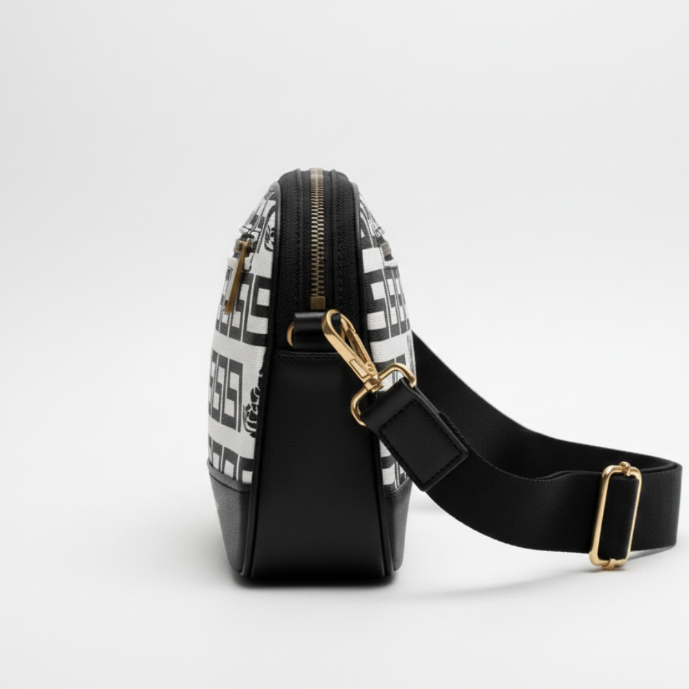 Quality geometric Patterned Crossbody Utility Bag