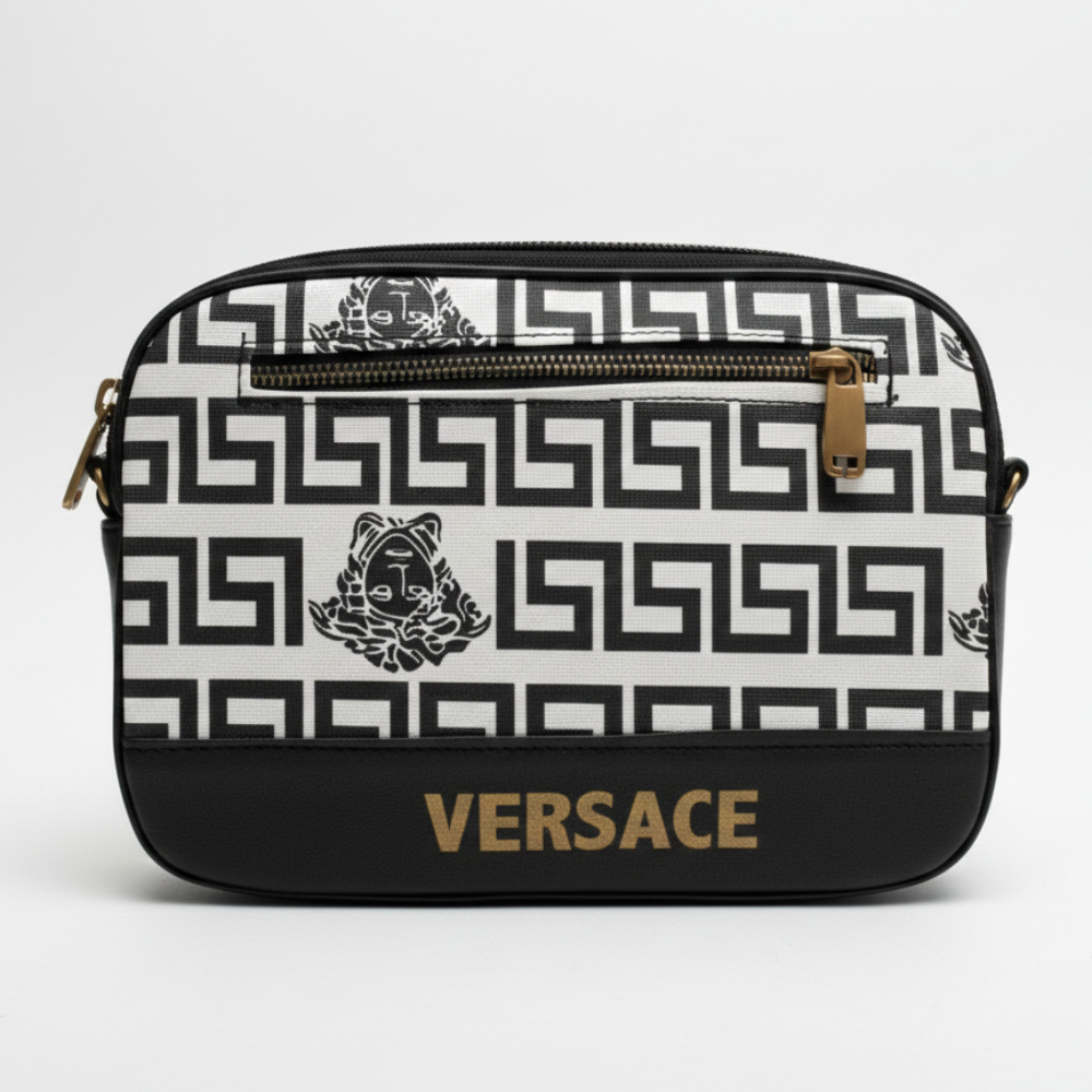 Quality geometric Patterned Crossbody Utility Bag