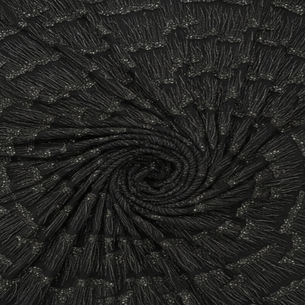 Premium black Shiny Breathable Stylish fabric